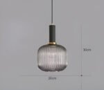 Suspension en verre vintage – Image 23