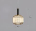 Suspension en verre vintage – Image 17