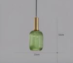 Suspension en verre vintage – Image 13