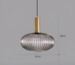 Suspension en verre vintage – Image 11