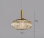 Suspension en verre vintage – Image 9