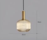 Suspension en verre vintage – Image 8