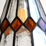 Suspension géométrique rétro en verre cuivré – Image 6