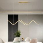 Suspension LED triangulaire luxueuse – Image 11