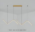 Suspension LED triangulaire luxueuse – Image 10