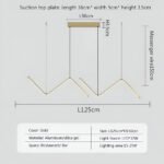 Suspension LED triangulaire luxueuse – Image 15