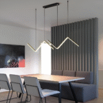 Suspension LED triangulaire luxueuse – Image 8