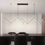 Suspension LED triangulaire luxueuse – Image 4