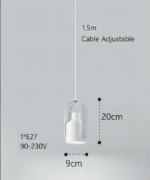Suspension en métal avec grain de bois nordique – Image 17