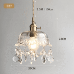 Suspension de luxe en Cristal et Laiton – Image 9