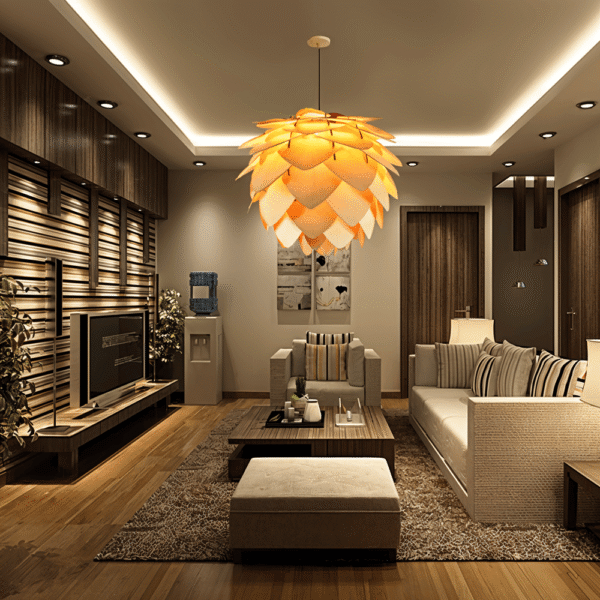 Suspension pomme de pin