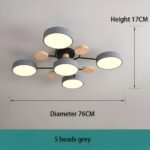 Plafonnier LED contemporain pour salon – Image 17