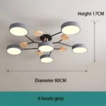 Plafonnier LED contemporain pour salon – Image 22