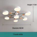 Plafonnier LED contemporain pour salon – Image 23