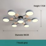 Plafonnier LED contemporain pour salon – Image 24