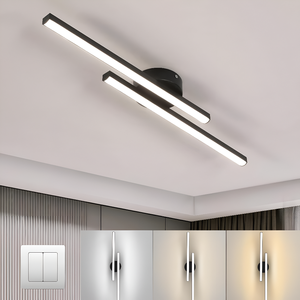 OpulentSemiFlushLEDTaklampa1 Plafonnier LED semi-encastré classique en aluminium – Image 1