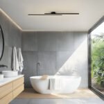 Plafonnier LED semi-encastré classique en aluminium – Image 10