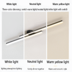 Plafonnier LED semi-encastré classique en aluminium – Image 24