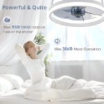 Ventilateur de plafond intelligent avec lampe LED à intensité variable – Image 2
