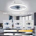 Ventilateur de plafond intelligent avec lampe LED à intensité variable – Image 5