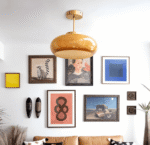 Plafonnier Vintage Classique Jaune – Image 6