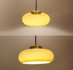 Plafonnier Vintage Classique Jaune – Image 5