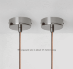 Suspension design bois et maille d'acier – Image 11