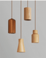 Suspension design bois et maille d'acier – Image 2