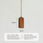 Suspension design bois et maille d'acier – Image 17