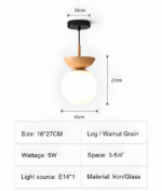 Plafonnier japonaise minimaliste – Image 26