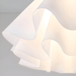 Plafonnier en acrylique blanc fleur – Image 10