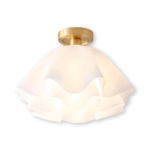 Plafonnier en acrylique blanc fleur – Image 18