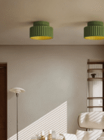 Plafonnier en Résine Blanche Nervurée – Image 20