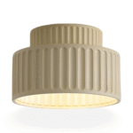 Plafonnier en Résine Blanche Nervurée – Image 21