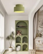 Plafonnier en Résine Blanche Nervurée – Image 16