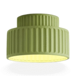 Plafonnier en Résine Blanche Nervurée – Image 22