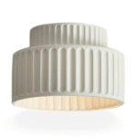 Plafonnier en Résine Blanche Nervurée – Image 23