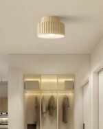 Plafonnier en Résine Blanche Nervurée – Image 13