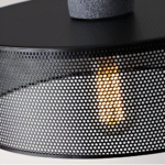 Plafonnier industrielle moderne rétro noire – Image 16