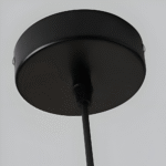 Plafonnier industrielle moderne rétro noire – Image 5