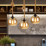 Suspension avec boule en verre et cordon – Image 2