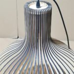 Plafonnier art nouveau en bois design – Image 10