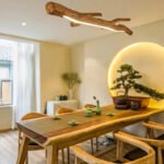 Plafonnier bois flotté suspension massif – Image 13