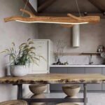 Plafonnier bois flotté suspension massif – Image 14
