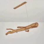 Plafonnier bois flotté suspension massif – Image 19