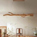 Plafonnier bois flotté suspension massif