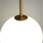 Suspension avec boule en verre mat – Image 11