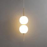 Suspension avec boule en verre mat – Image 13