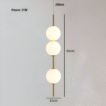 Suspension avec boule en verre mat – Image 20