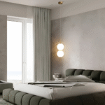 Suspension avec boule en verre mat – Image 7